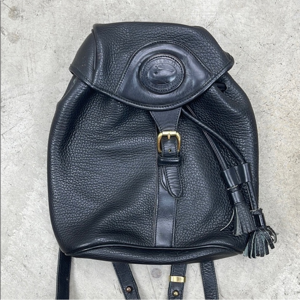 Dooney & Bourke Black Leather Backpack